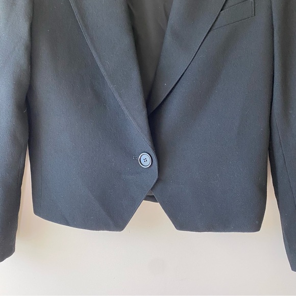 VTG Christian Dior Separates Wool Blazer and Skirt Suit Set Black Size 12 - Picture 4 of 16